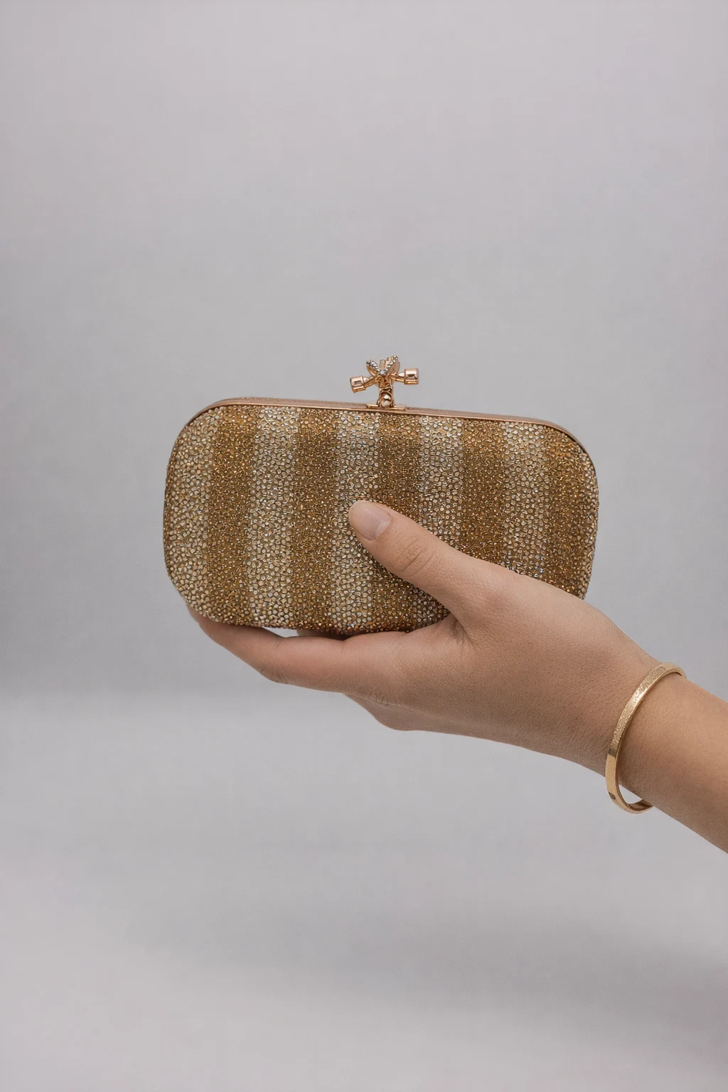 The Gilded Stripe Champagne Clutch For Her The Gilded Stripe Champagne Clutch For Her