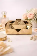 The Shattered Gold Clutch For Her
