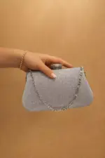 Silver Clutch For Her
