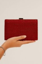 Bridal Clutch In Maroon