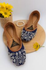 Starlight Blue Embellished Khussa