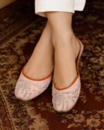 Starlight Light Pink Embellished Khussa
