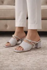 The Sparkle Silver Heels For Her-7285
