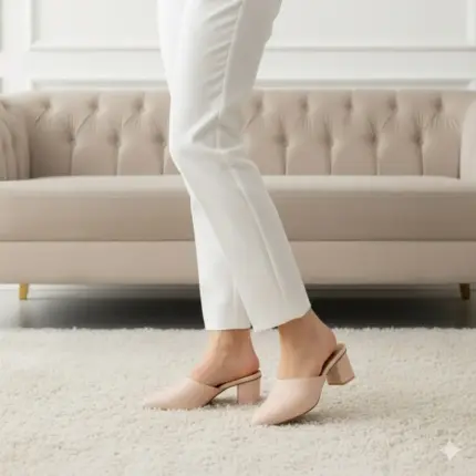 Light Pink Pumps Heels For Her-7287