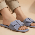 Denim Cloud Sky Blue Flats For Her