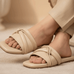 Midnight Motion Beige Flats For Her