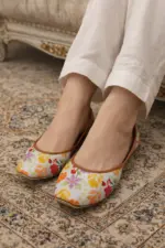 Flower Printed Khussa For Her