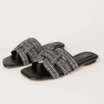 Noir Black Flats For Her