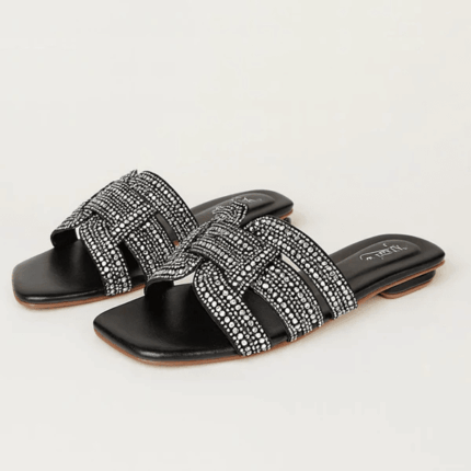 Noir Black Flats For Her
