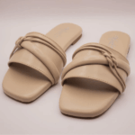 Midnight Motion Beige Flats For Her-3447 - Image 2