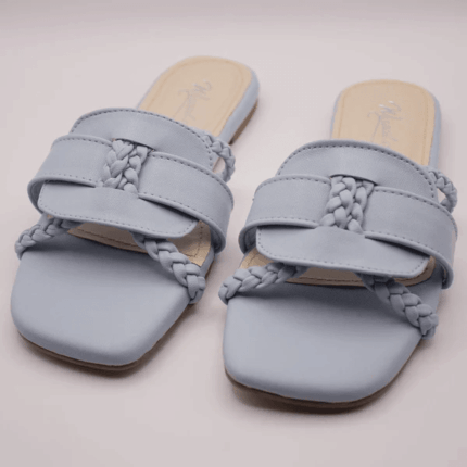 Sukoon Slides Sky Blue Flats For Her