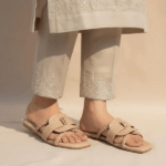 Sukoon Slides Beige Flats For Her