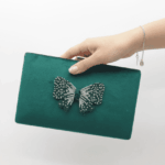 Green Bow Clutch For Her