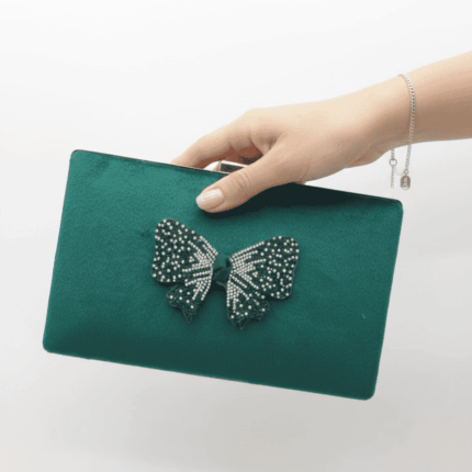 Green Bow Clutch For Her