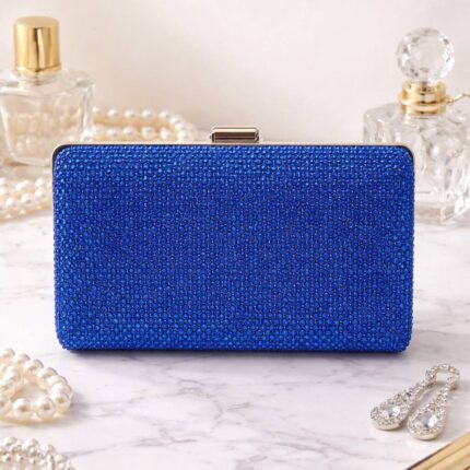 Bridal Clutch In Blue-Cl-108