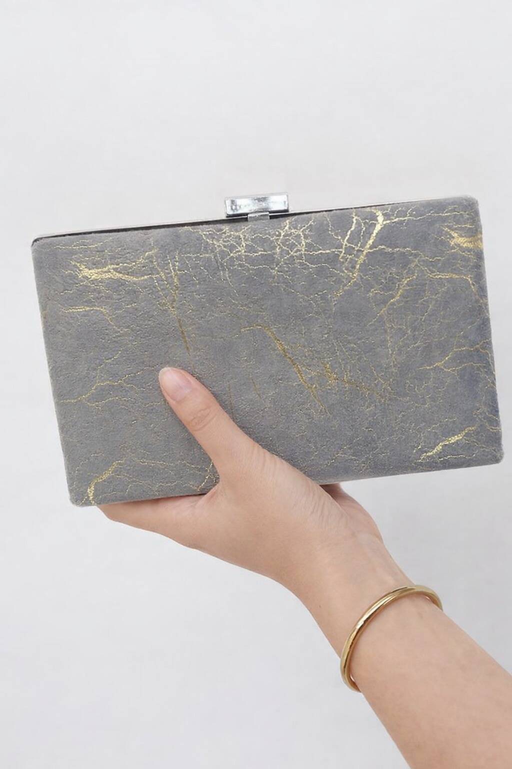 Clutch For Her CL-75 Grey Clutch For Her CL-75 Grey