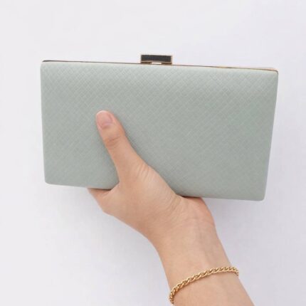 Plain Clutch For Her-Cl-101 Light Green