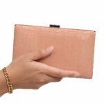 The Crocodile Light Pink Clutch For Her