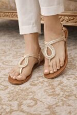 Gilded Infinity Golden Sandal For Her