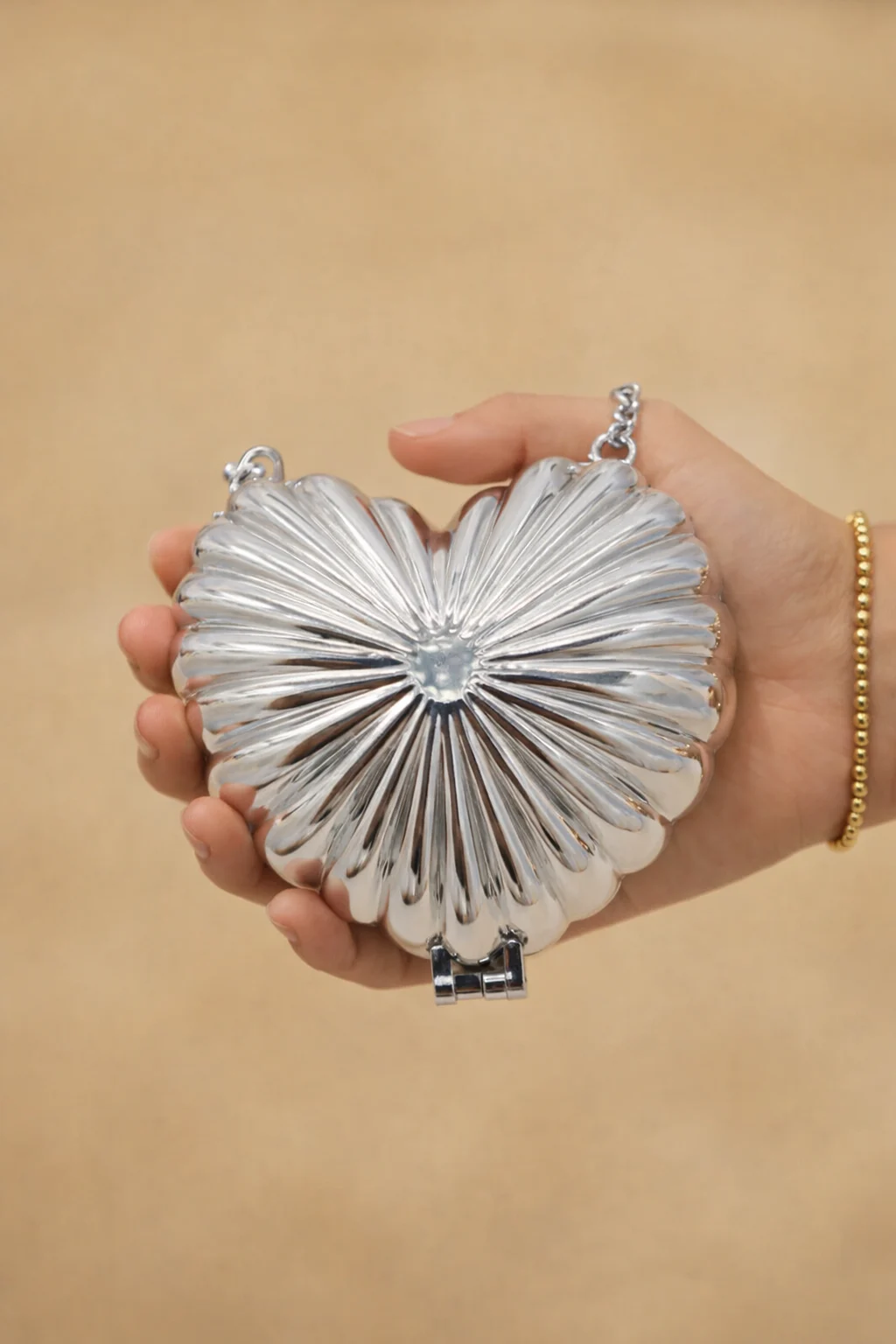 The Prism Heart Silver Clutch For Her The Prism Heart Silver Clutch For Her