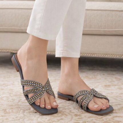 silver flats for her