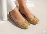 The Floral Bloom Khussa Hand Painted For Her-2528 - Image 2