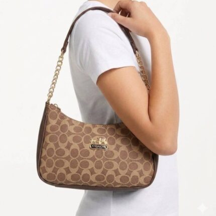 Shoulder Chain Bag In Beige