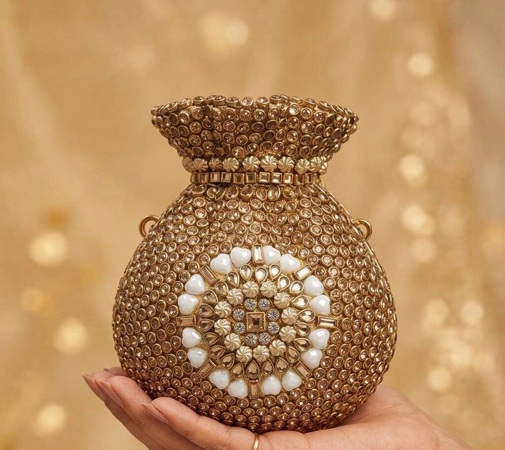 The Noor Jehan Golden Potli For Her The Noor Jehan Golden Potli For Her