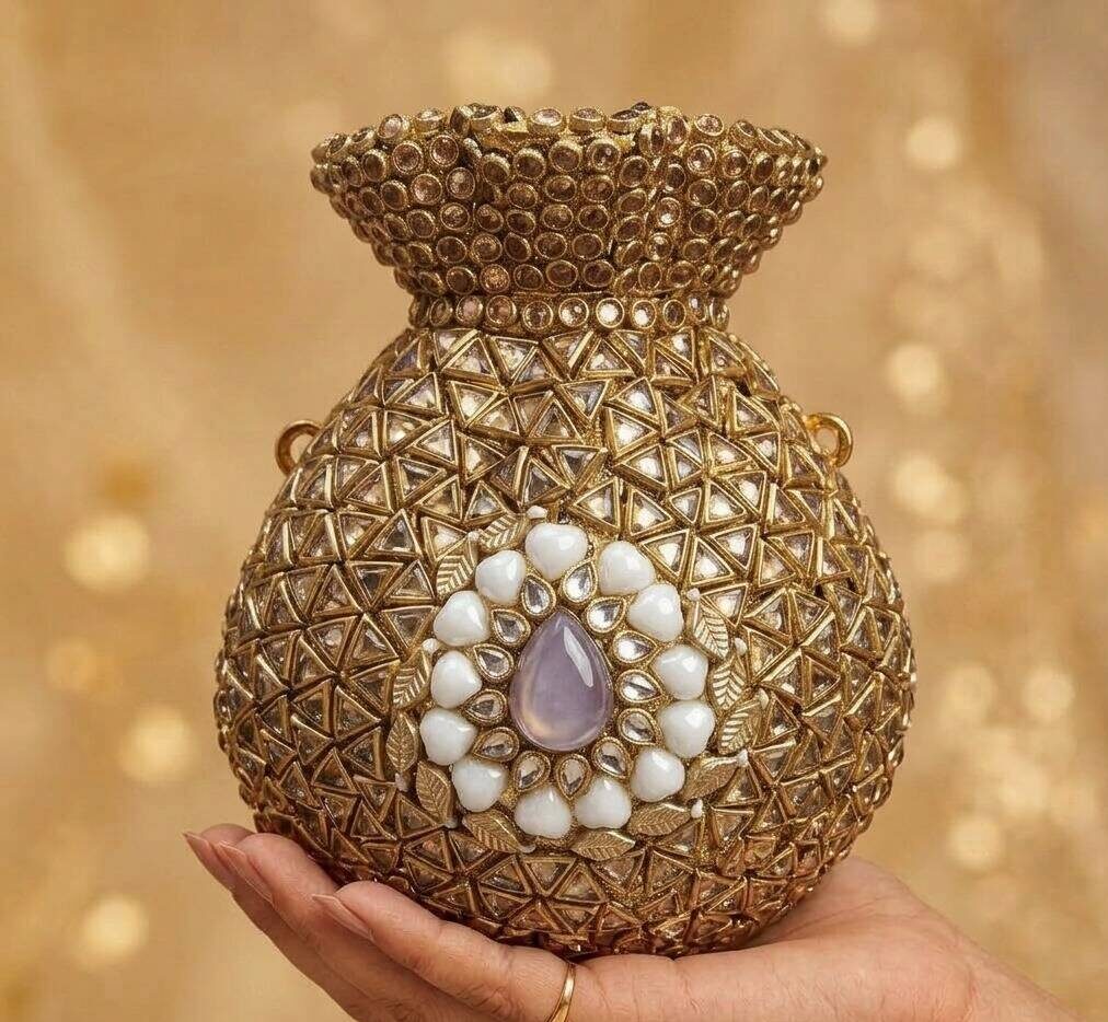 The Noor Jehan Golden Potli For Her The Noor Jehan Golden Potli For Her