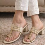 Espresso Beige Kolapuri Heels For Her-7271