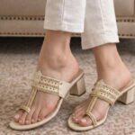 Espresso Beige Kolapuri Heels For Her-7271