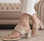 Espresso Beige Kolapuri Heels For Her-7271