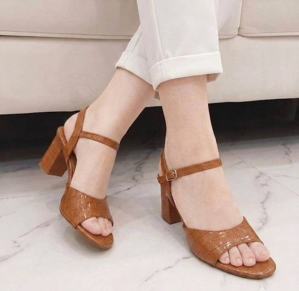 The Crocodile Mustard Heels For Her The Crocodile Mustard Heels For Her