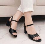 The Crocodile Black Heels For Her