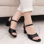 The Crocodile Black Heels For Her