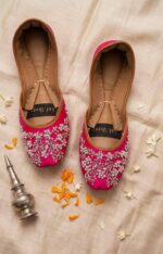 Starlight Deep Pink Embellished Khussa