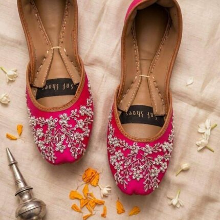 Starlight Deep Pink Embellished Khussa