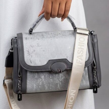 Urban Edge Crossbody Bag In Grey