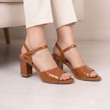 The Crocodile Mustard Heels For Her