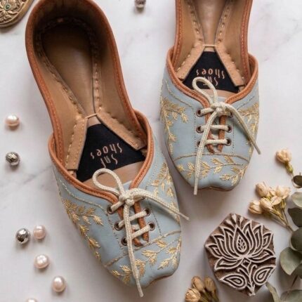 Laceup Ferozi Khussa For Her