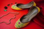 Yellow jutti With Multi embroidery 2543