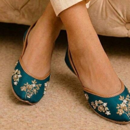 Teal Bloom Jutti