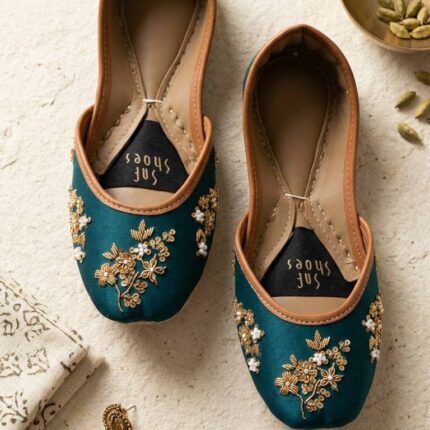 Teal Bloom Jutti