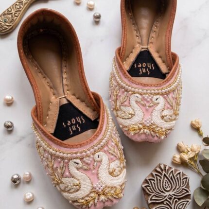 The Royal Swan Light Pink Jutti-2539