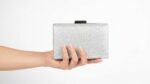 Casual Silver Clutch For Women