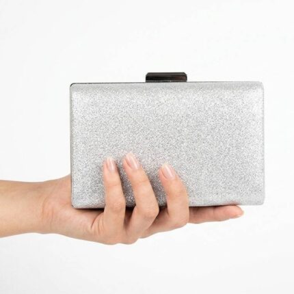 Casual Silver Clutch For Women