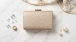 Casual Golden Clutch For Women