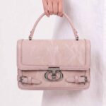 The Rose Quartz Satchel Cross Body Bag With Long-Belt