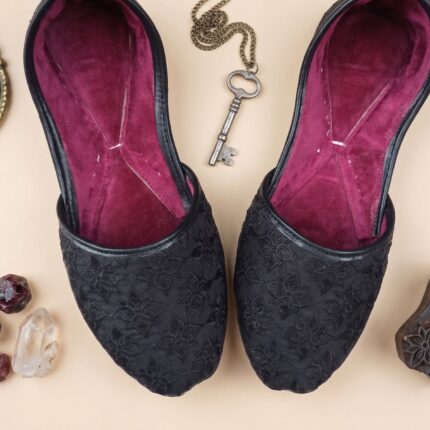 Royal Black Punjabi Men's Jutti