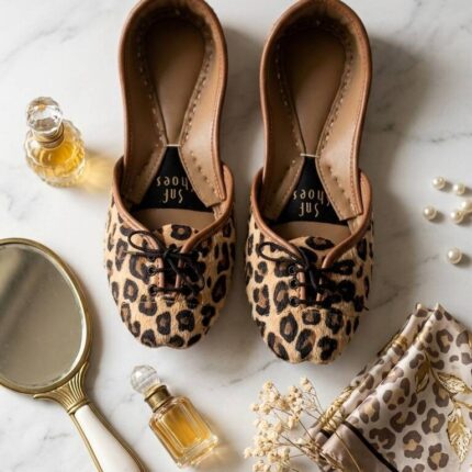 Leopard Print Lace-Up Jutti